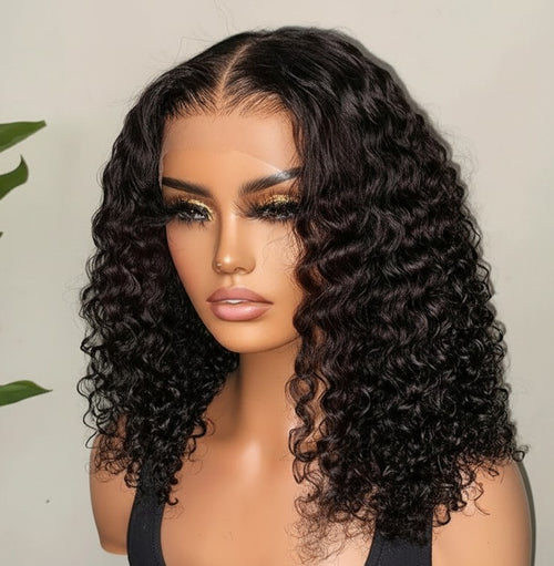 13x4 Front Lace Deep Curve Bob Human Hair