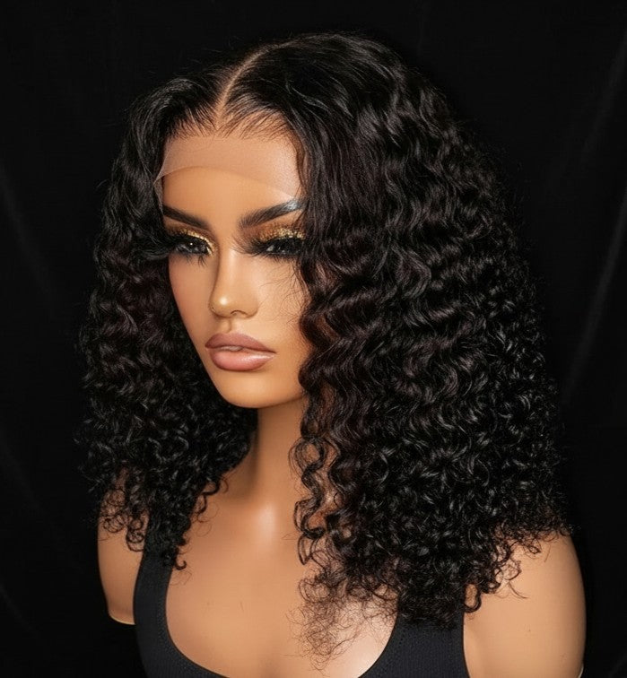 13x4 Front Lace Deep Curve Bob Human Hair