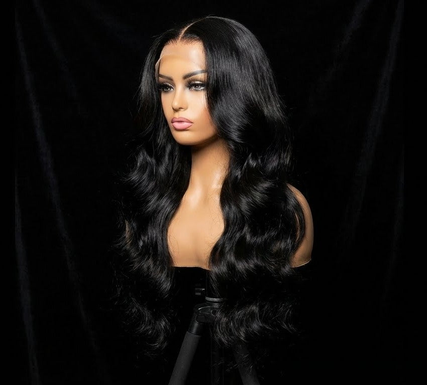 Wave Long Hair With Bangs 4x4 Closure