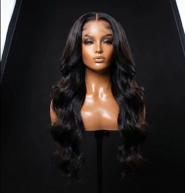 Wave Long Hair With Bangs 4x4 Closure