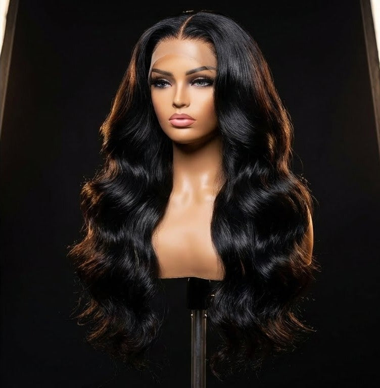 Wave Long Hair With Bangs 4x4 Closure