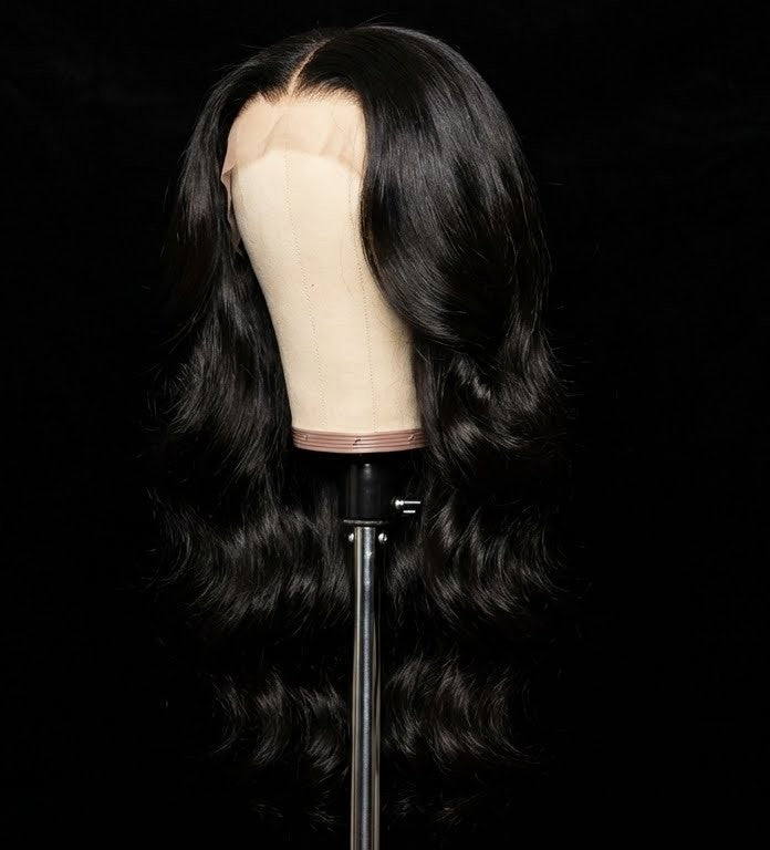 Wave Long Hair With Bangs 4x4 Closure