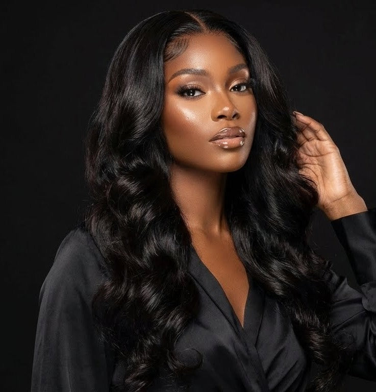 Wave Long Hair With Bangs 4x4 Closure