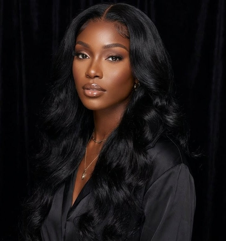 Wave Long Hair With Bangs 4x4 Closure