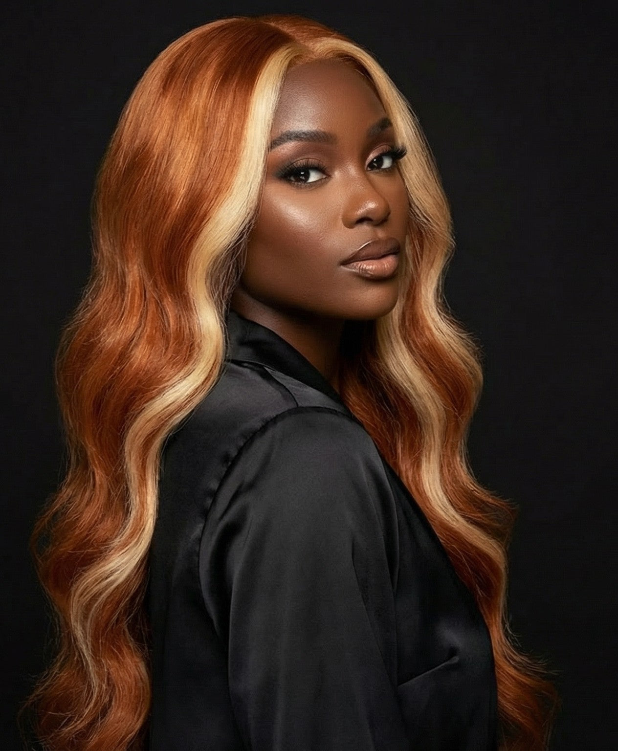 Long Loose Curly Hair with Highlights