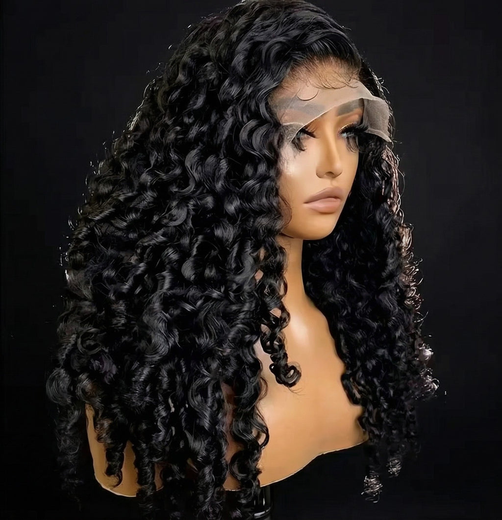 Burmese Curly Wig Human Hair 13X6 Hd Lace