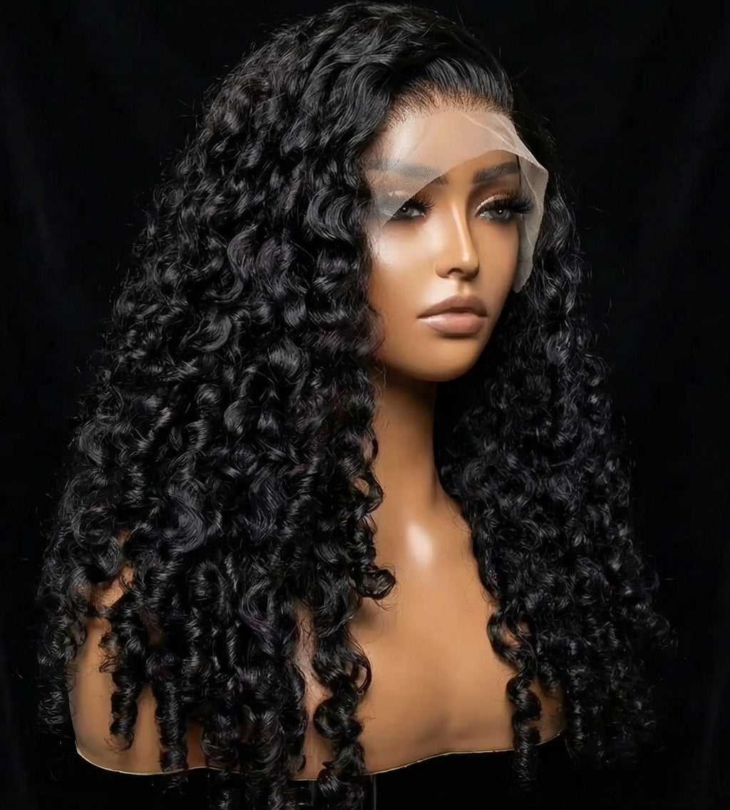 Burmese Curly Wig Human Hair 13X6 Hd Lace