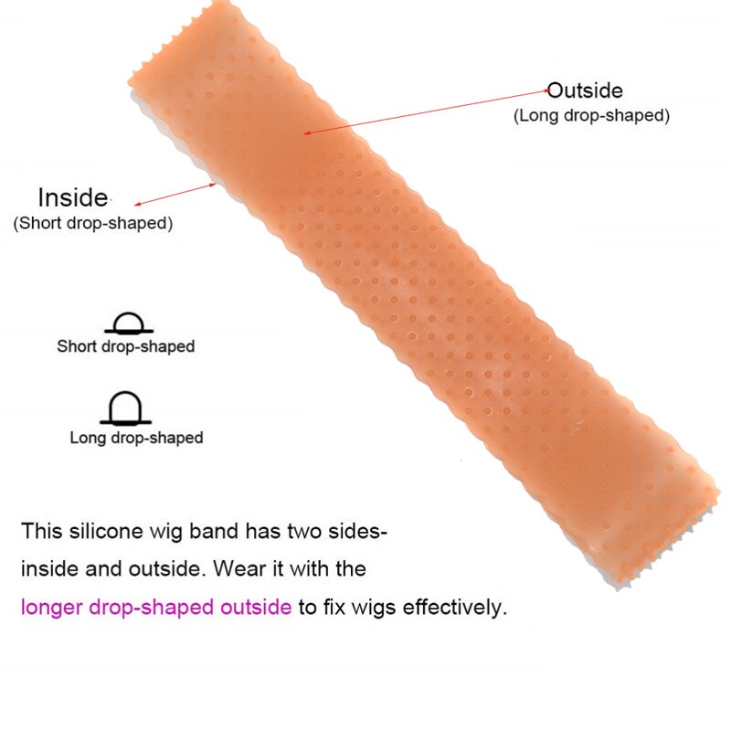 Silicone Hair Band (Non Slip Anti Falling Elastic Wigs Headband)