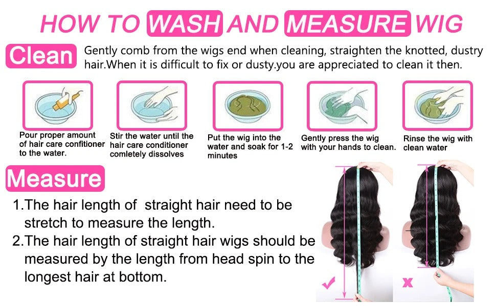 Body Wave Lace Front Wig Human Hair Wigs Pre Plucked with Baby Hair