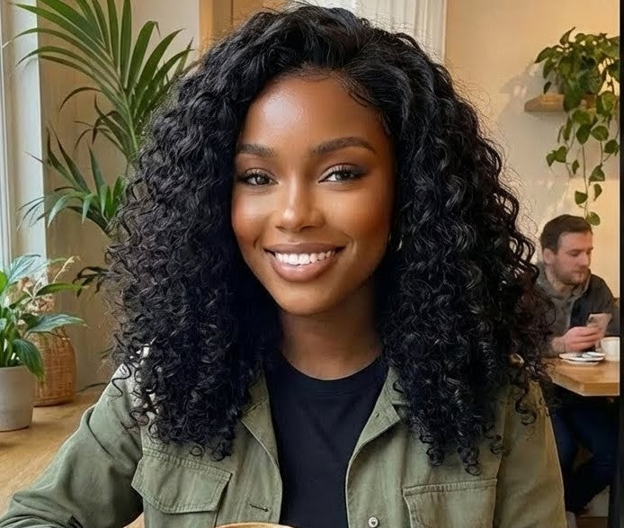 Burmese Curly Wig Human Hair 13X6 Hd Lace